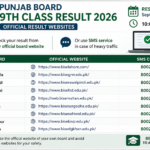 Punjab Board 9th Class Result 2026 – Official Result Websites