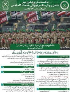 Pakistan Army Jobs 2026