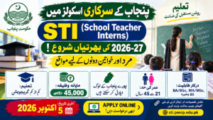 Punjab STI Jobs 2026-27