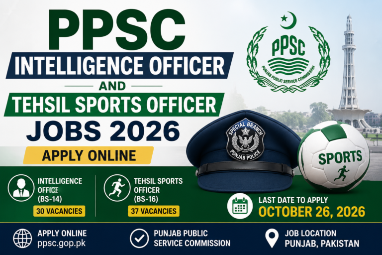 PPSC Jobs 2026