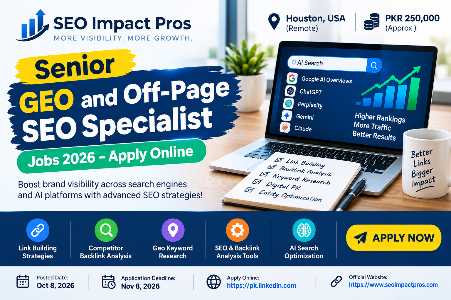 Senior SEO Jobs 2026: Apply for GEO Specialist Role