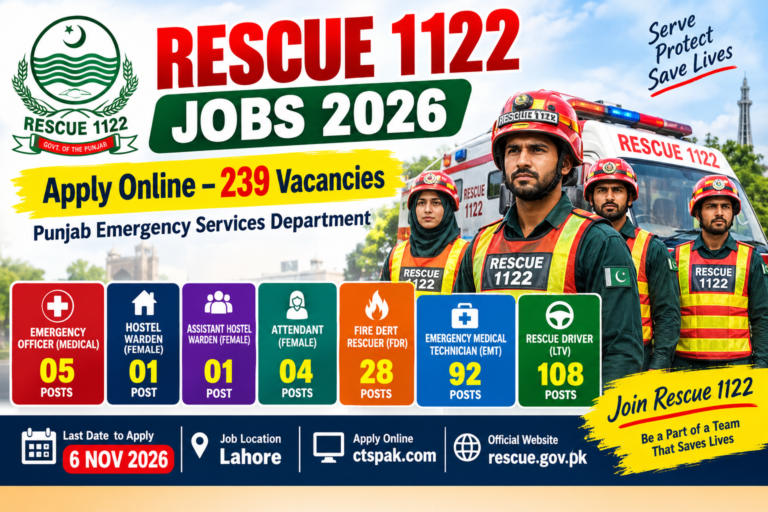 Rescue 1122 Jobs 2026