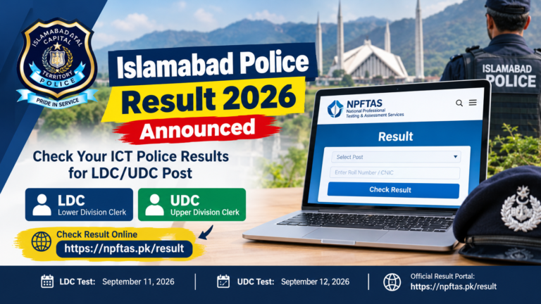 Islamabad Police Result 2026