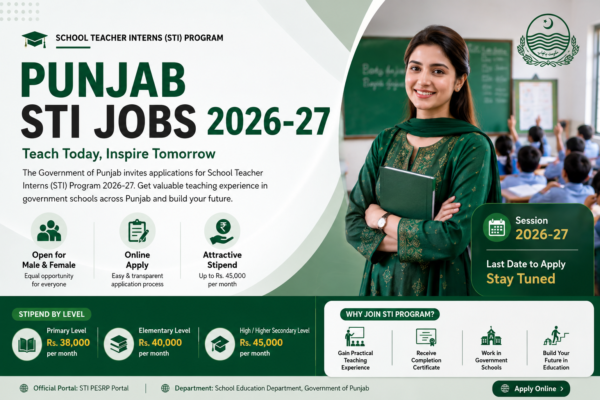 Punjab STI Jobs 2026-27 – Apply Online