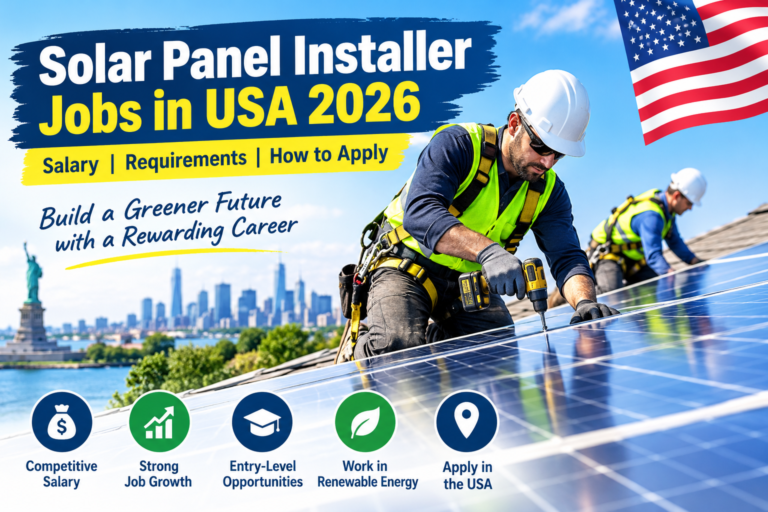 Solar Panel Installer Jobs in USA 2026 Best Info