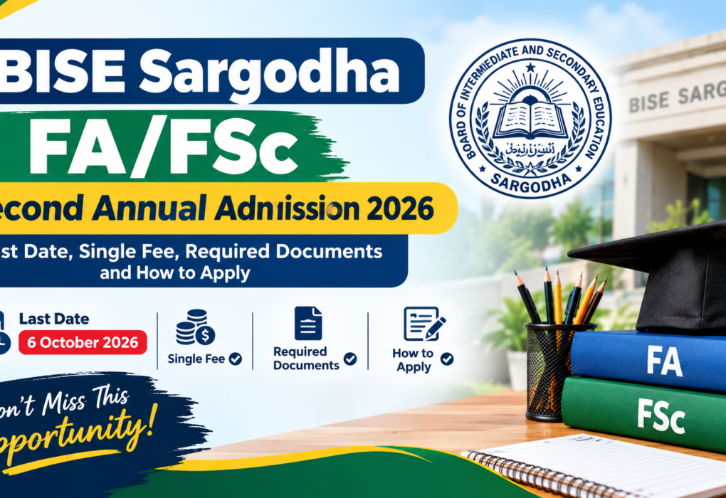 BISE Sargodha FA/FSc Admission 2026