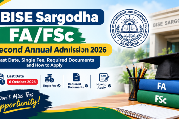 BISE Sargodha FA/FSc Admission 2026 – Easy Guide